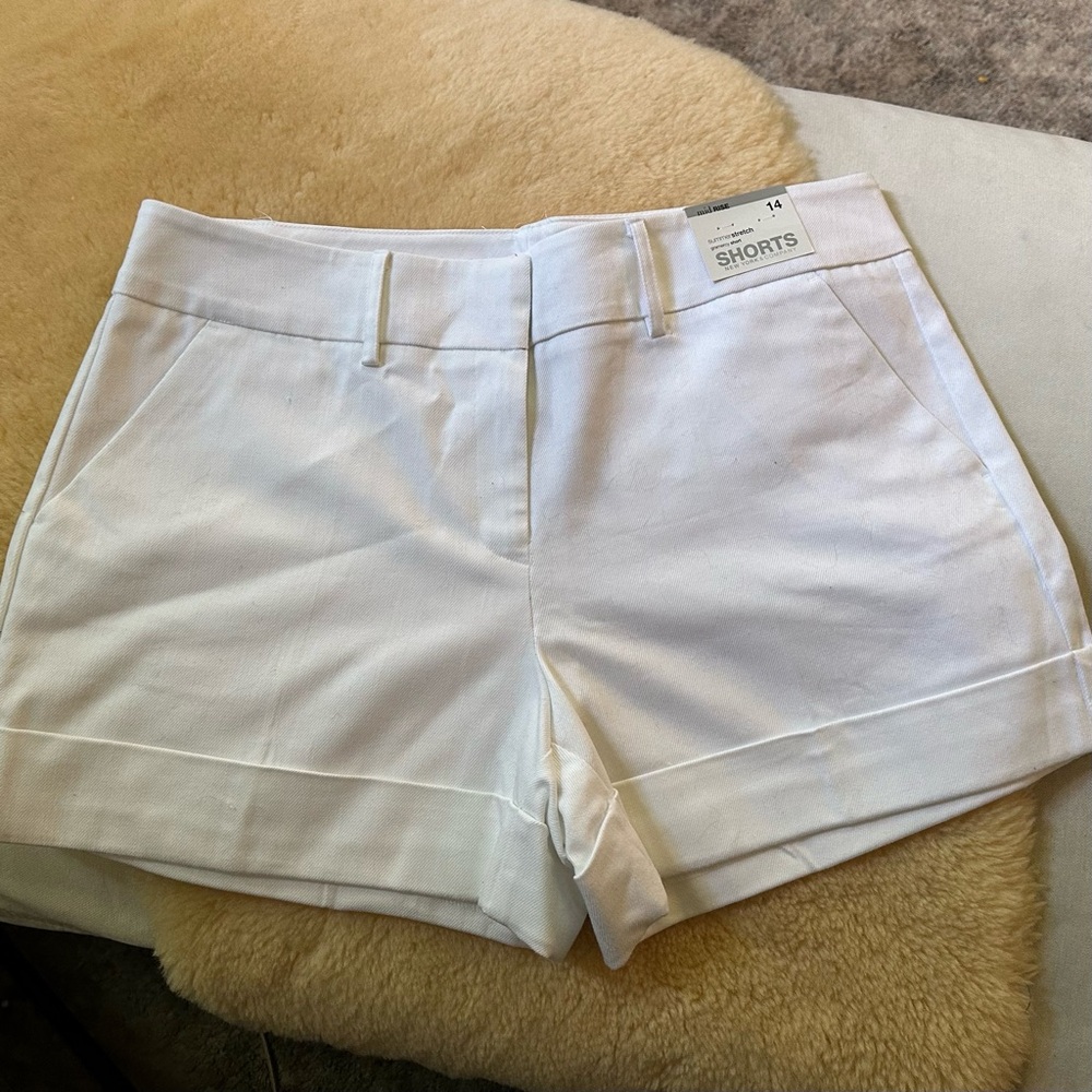 NYC&Co Women's White Shorts Sz 14